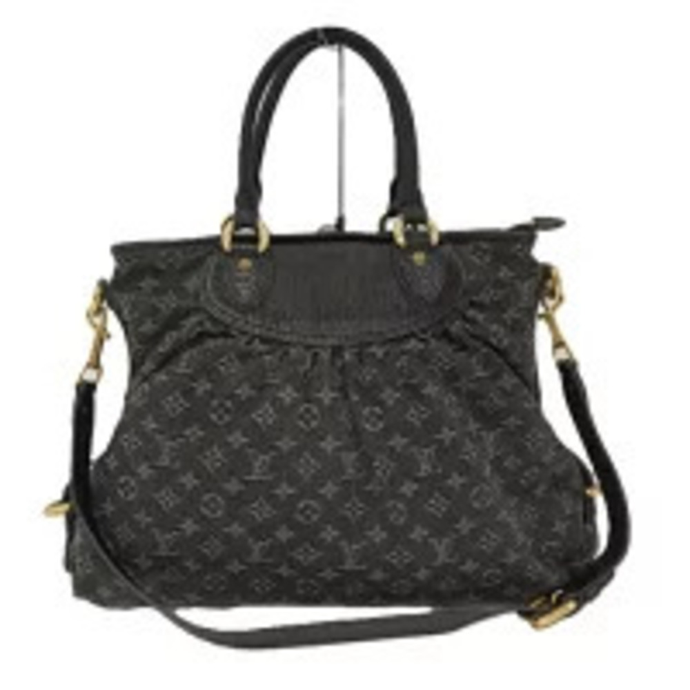 LOUIS VUITTON Neo Cabby Handbag Monogram Denim Noir Black